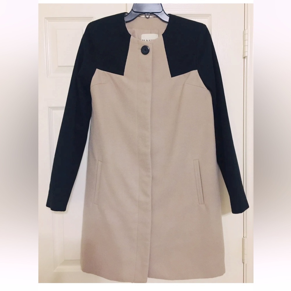 BB Dakota two-tone knee length coat